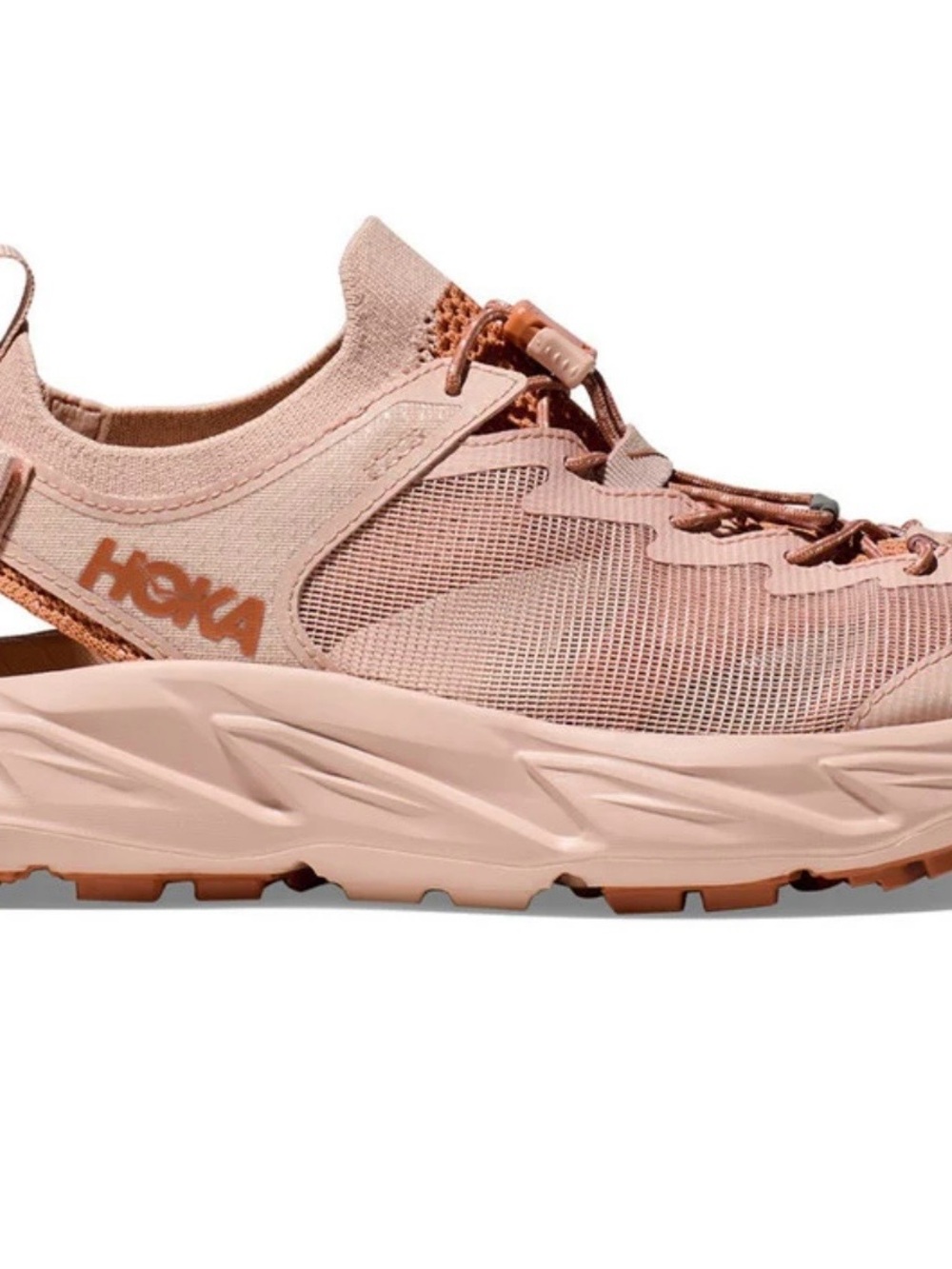 HOKA Hopara 2 Cream / Cedar CORDURA Neutral Adjustable Back 7B - Picture 2 of 9